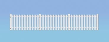 Ratio 421 GWR Station Fencing - White 680mm - OO / HO Scale