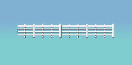 Ratio 424 Lineside Fencing Wooden 4 Bar Ranch Style - OO / HO Scale