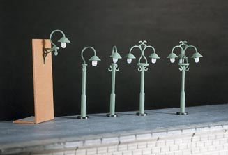Ratio 453 Swan Necked Lamps (Parts for 9 lamps) - OO / HO Scale