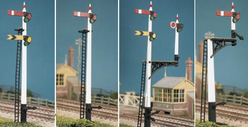 Ratio 466 GWR Square Post Unpainted Signal Kits - OO / HO Scale