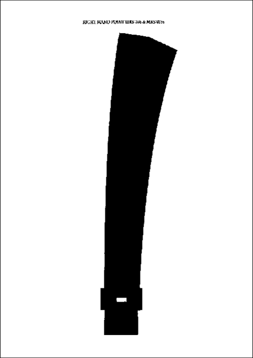 'OO' Gauge Self Adhesive Cork R/H Curved Point