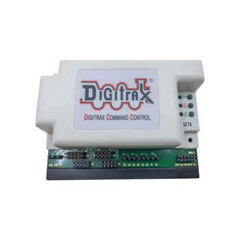 Digitrax SE74 16 Signal Head Controller with 4 Turnout Controls & 8 Input Lines.