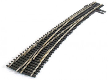 Peco 83 Line SL-8377 #7 Left Hand Curved Turnout (Insulfrog) - HO Scale