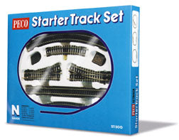 Peco ST-300 Starter Track Set  (Contains 1st Radius Setrack Curves) - N Gauge