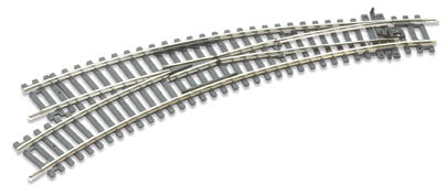 Peco ST-245 Setrack Curved Left Hand Point Code 100 - OO / HO Scale