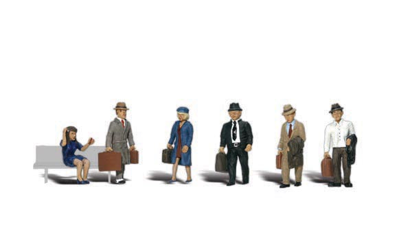 Scenic Accents A1840 Travellers (5 Adults 1 Child) - OO / HO Scale