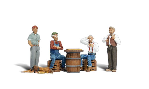Scenic Accents A1848 Checker Players (4 players) US Style - OO / HO Scale