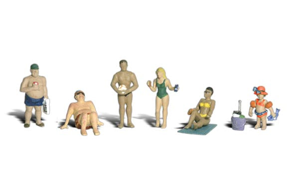 Scenic Accents A1853 Sun Bathers (6) - OO / HO Scale