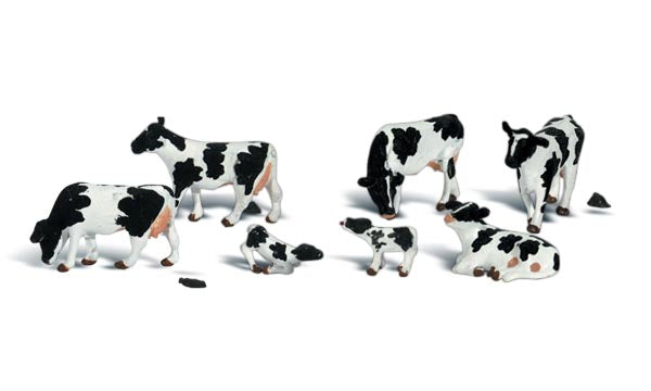 Scenic Accents A1863 Holstein Cows (6 Animals) - OO / HO Scale