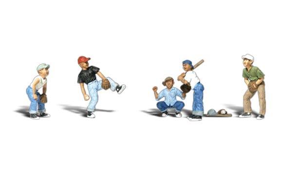 Scenic Accents A1869 Baseball Players 1 (5) - OO / HO Scale