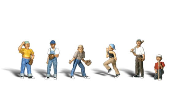 Scenic Accents A1870 Baseball Players 2 (6) - OO / HO Scale