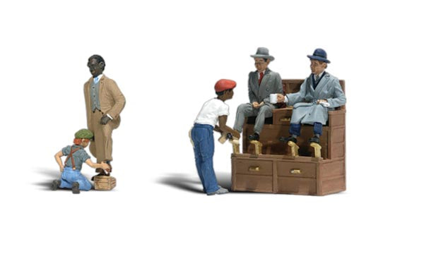 Scenic Accents A1877 Shoe Shiners (US Style) - OO / HO Scale