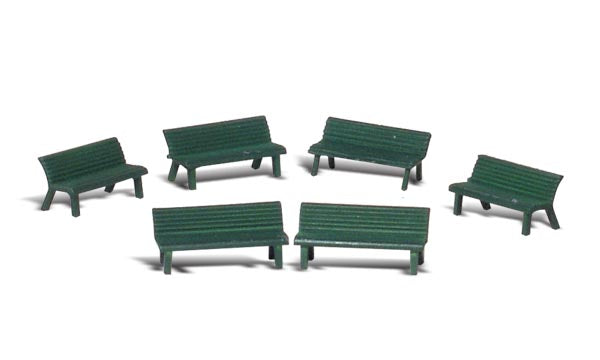 Scenic Accents A1879 Park Benches (6) - OO / HO Scale
