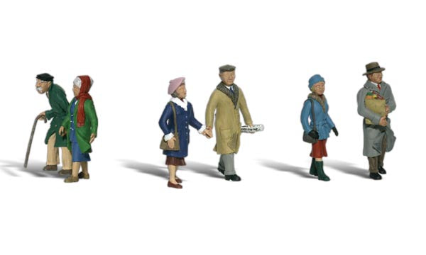 Scenic Accents A1900 Couples in Coats (3 couples) - OO / HO Scale