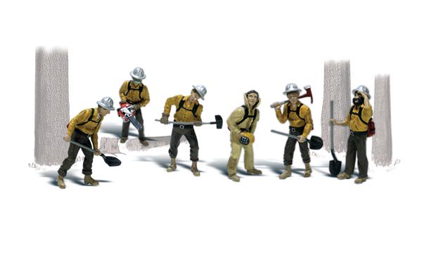 Scenic Accents A1919 Smoke Jumpers (aka Forestry Fire Fighters) - OO / HO Scale