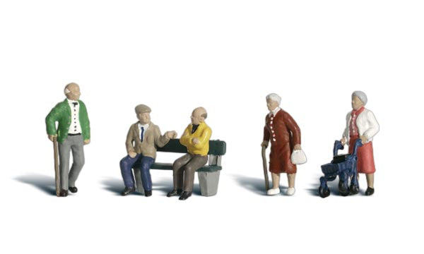 Scenic Accents A1922 Senior Citizens (5 Adults) - OO / HO Scale