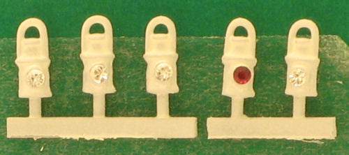 Springside DA3 SR White Head and Tail Lamps (5 per pack) - OO Scale