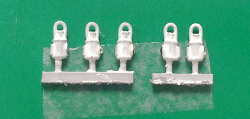Springside DA5/10 LNER White Head and Tail Lamps - 5 per pack  (OO Scale)