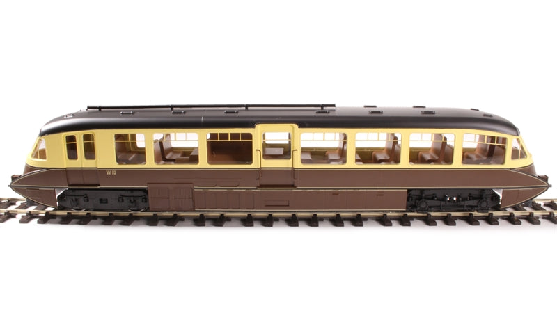 Dapol 4D-011-002 BR Streamlined Railcar W10 BR Lined in Chocolate & Cream Livery - OO Gauge