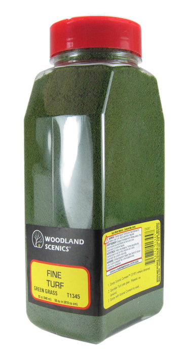 Woodland Scenics T1345 Shaker of Fine Turf - Green Grass