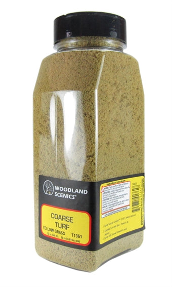 Woodland Scenics T1361 Shaker of Course Turf - Yellow Grass