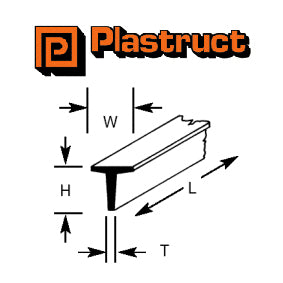 Plastruct TFS-8 "T" Section (6.4mm)