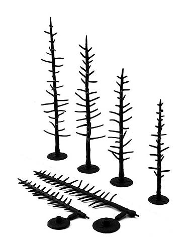 Woodland Scenics TR1125 Tree Armatures - Pines 4 to 6 inches in height (44).