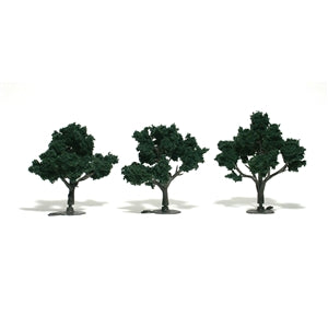 Woodland Scenics TR1508 Dark Green Trees - 2 per Pack (Suitable for Scales N to O)