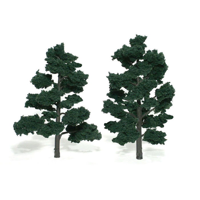 Woodland Scenics TR1517 Dark Green Trees - 2 per Pack (Suitable for Scales N to O)