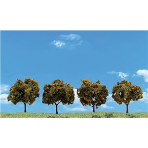 Woodland Scenics TR3592 (Classic Range) Orange Trees 2in - 3in high (Suitable for N, HO and O Scales)