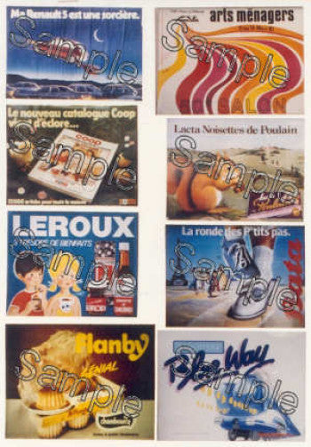 Gaugemaster (Tiny Signs) TSOO132 French Euro Posters No 2 - OO Scale