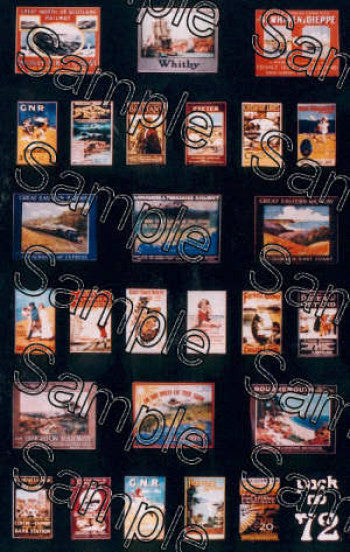 Gaugemaster (Tiny Signs) TSOO72 Pre-Grouping Travel Posters - OO Scale