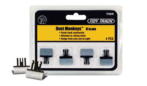 Woodland Scenics TT4570 Tidy Track Dust Monkeys  - N Scale