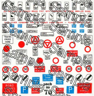Gaugemaster TS0070 Tiny Signs - Old Time Road Signs - OO Scale — Model ...