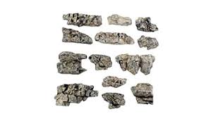 Woodland Scenics C1139 Ready Rocks - Outcroppings (13 pieces)