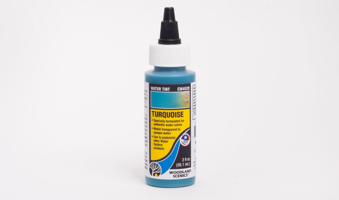 Woodland Scenics CW4520 Water Tint - Turquoise (59.1ml bottle)