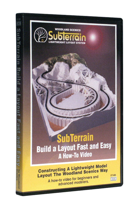Woodland Scenics ST1400 Sub Terrain - Build a Layout Fast and Easy.  A "How To" DVD