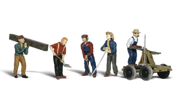 Scenic Accents A1898 Rail Workers (US Style) - OO / HO Scale