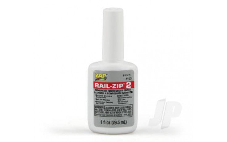 Zap PT23 Rail Zip 2 Advanced Technology Track Cleaner and Corrosion Inhibitor (29.5ml / 1 fl oz)