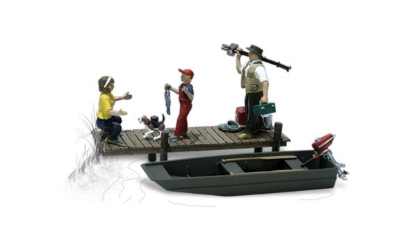 Scenic Accents A1923 Family Fishing - OO / HO Scale
