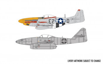Airfix A50183 Messerschmitt Me262A-1A, P-51D Mustang, Dogfight Doubles, Model Kit