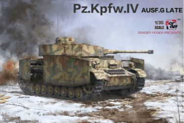 Border BT-001 Pz.Kpfw.IV  Ausf.G Late 1/35 Scale Model Kit