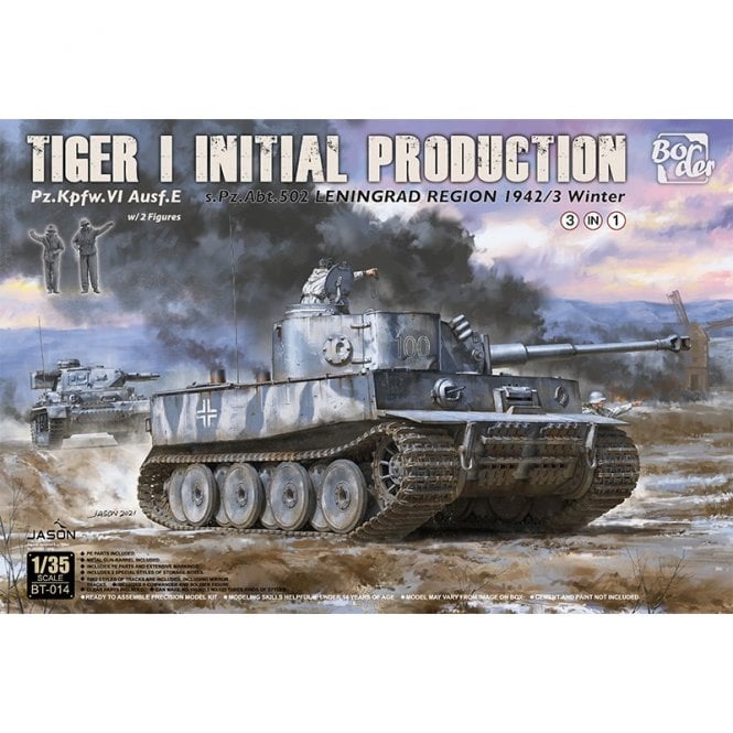 Border Models BT-014 Tiger 1 Initial Production 3 in 1 Military Model Kit