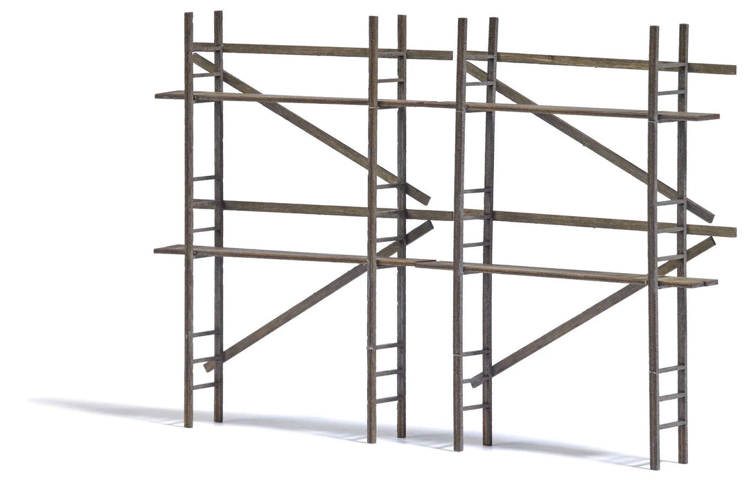 Busch 1372 2 Ladder Scaffolding, Wood Kit, HO OO Scale
