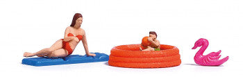 Busch 7862 Paddling Pool Action set -  HO scale