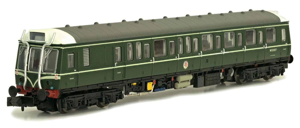 Dapol 2D-009-007D Class 121 W55025 BR Green Speed Whiskers, DCC Fitted- N Gauge