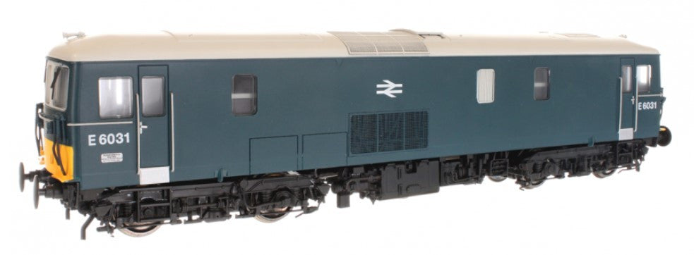 Dapol 4D-006-016 Class 73 Electro-Diesel Locomotive Type JB Number E6031 in Early Blue Livery with Small Yellow Warning Panel & Double Arrow Logo  - OO Gauge