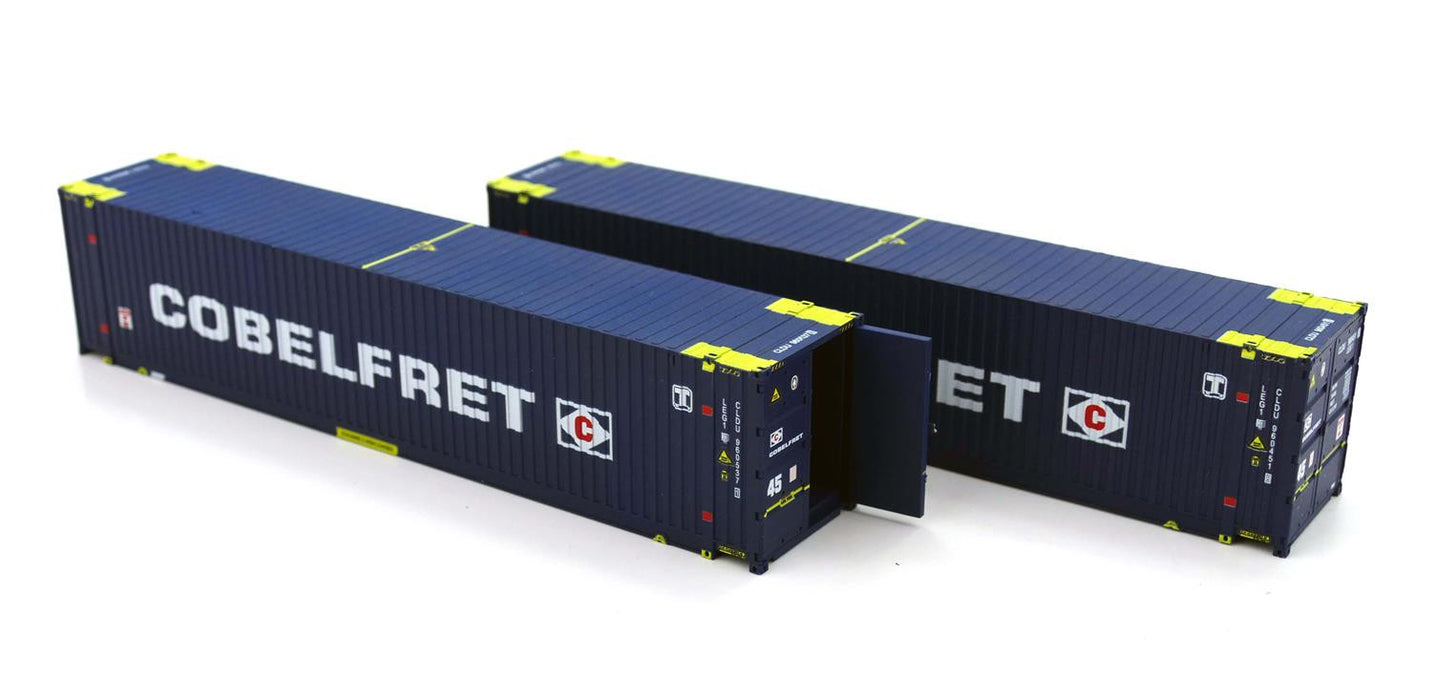 Dapol 4F-028-025 Cobelfret 45ft High Cube Containers, 2 Pack - OO Gauge