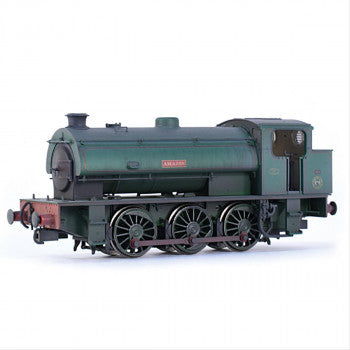 EFE Rail E85004 Class J94 Steam Locomotive "Amazon" National Coal Board Lined Green Livery -  Weathered-  OO Gauge