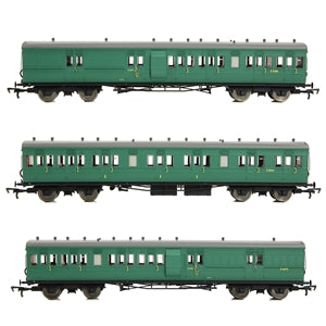 EFE Rail E86015 LSWR Cross Country 3 Coach Pack BR (SR) Green - OO Gauge